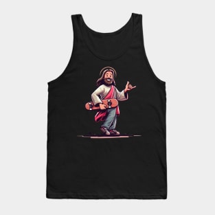 Funny Jesus Christ Skater Tank Top